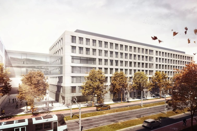 Fassade Justizzentrum Frankfurt