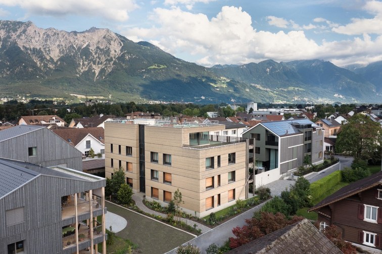 Lehmfassade Wohnhaus in Buchs