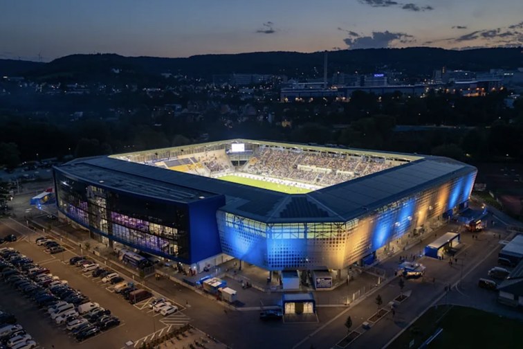 Membranfassade Stadion Jena