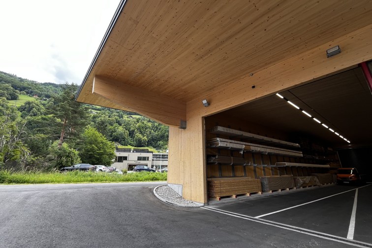 Zwischenlager Holzbau Kieber Schruns